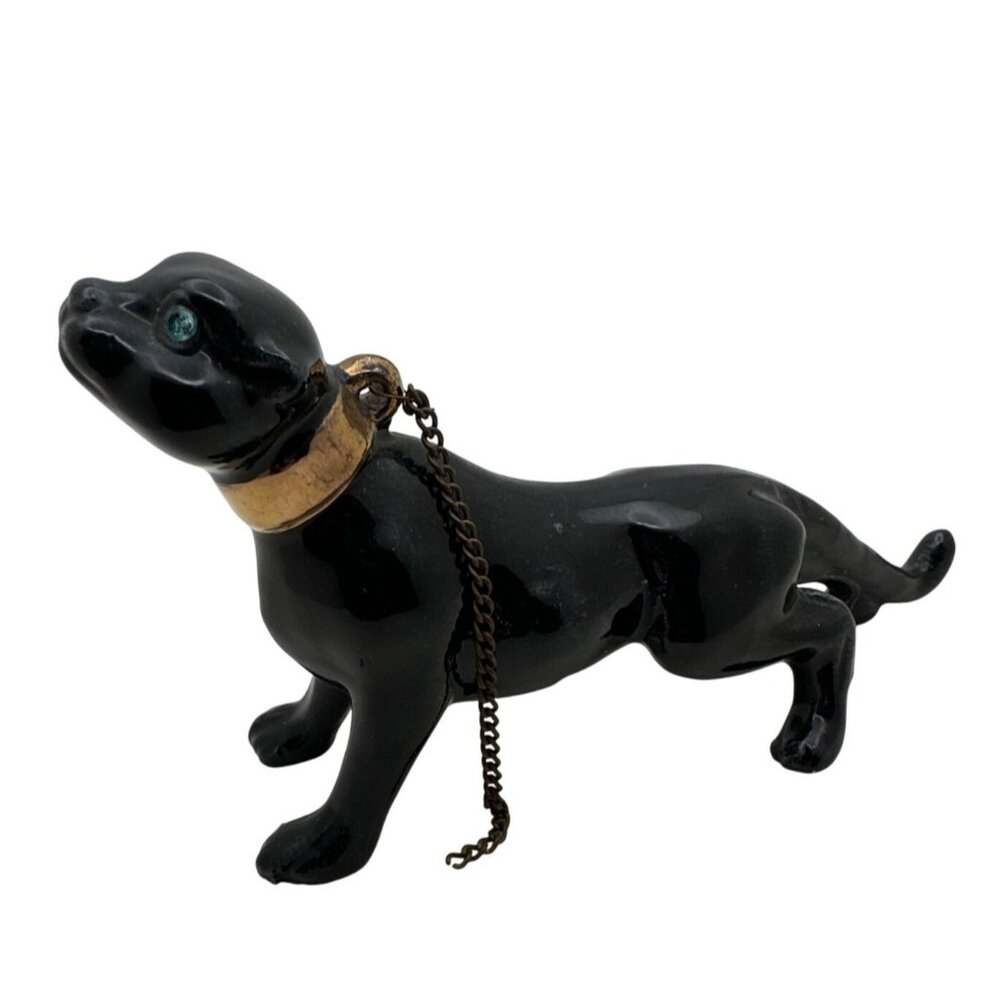 Mysterious 1950s Black Panther Figurine Retro 5" Dark MCM Retro Vintage Charm